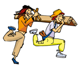 Party characters sticker #8560461