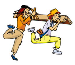 Party characters sticker #8560461