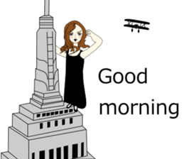 Good evening,Ms.YORUKO No. 3(English) sticker #8561735