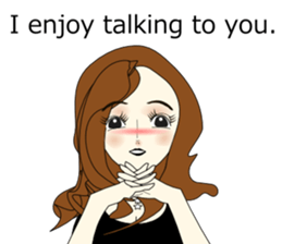 Good evening,Ms.YORUKO No. 3(English) sticker #8561745