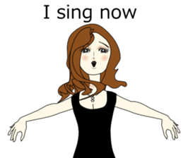 Good evening,Ms.YORUKO No. 3(English) sticker #8561747