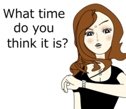 Good evening,Ms.YORUKO No. 3(English) sticker #8561754