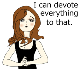 Good evening,Ms.YORUKO No. 3(English) sticker #8561757