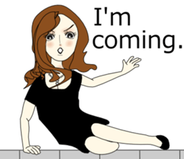 Good evening,Ms.YORUKO No. 3(English) sticker #8561760