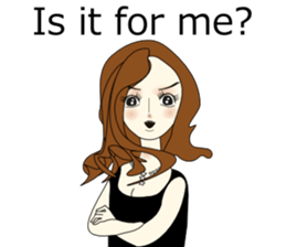 Good evening,Ms.YORUKO No. 3(English) sticker #8561763