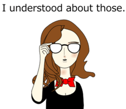 Good evening,Ms.YORUKO No. 3(English) sticker #8561766