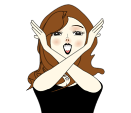 Good evening,Ms.YORUKO No. 3(English) sticker #8561769