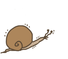 Nonchalant snails sticker #8561854