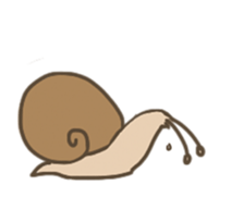 Nonchalant snails sticker #8561862