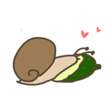 Nonchalant snails sticker #8561870