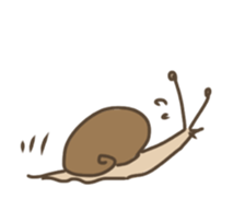 Nonchalant snails sticker #8561872