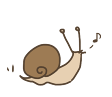 Nonchalant snails sticker #8561873