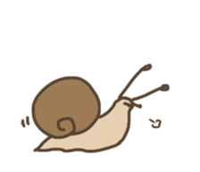 Nonchalant snails sticker #8561874