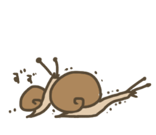 Nonchalant snails sticker #8561876
