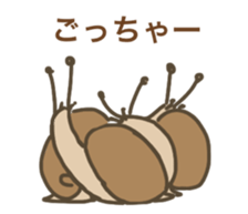 Nonchalant snails sticker #8561879