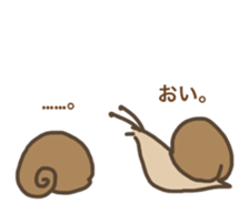 Nonchalant snails sticker #8561884