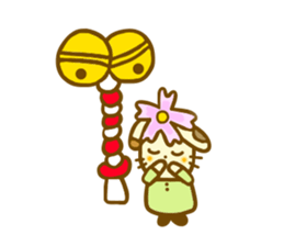 Winter Cosmos dog sticker #8562097