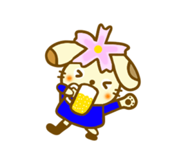 Winter Cosmos dog sticker #8562100