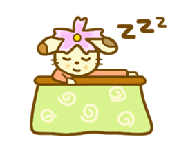 Winter Cosmos dog sticker #8562101