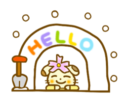 Winter Cosmos dog sticker #8562104