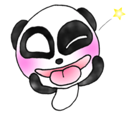 a panda with love 3 sticker #8562414