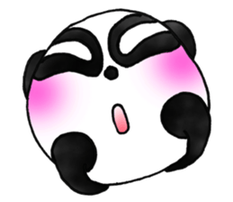 a panda with love 3 sticker #8562415