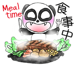 a panda with love 3 sticker #8562418