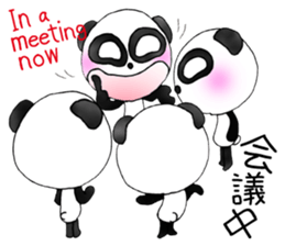 a panda with love 3 sticker #8562419