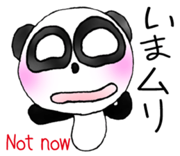 a panda with love 3 sticker #8562432