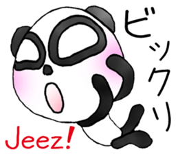 a panda with love 3 sticker #8562438