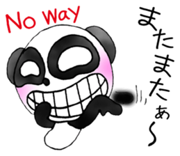 a panda with love 3 sticker #8562440