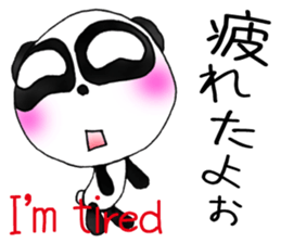 a panda with love 3 sticker #8562444