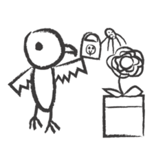 PENCIL SKETCH BIRD sticker #8562640
