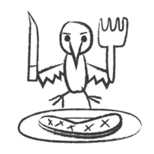 PENCIL SKETCH BIRD sticker #8562643