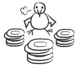 PENCIL SKETCH BIRD sticker #8562645