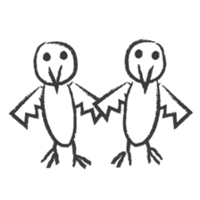 PENCIL SKETCH BIRD sticker #8562664