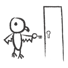 PENCIL SKETCH BIRD sticker #8562668