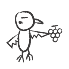 PENCIL SKETCH BIRD sticker #8562669