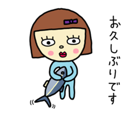 Rie-chan 2 sticker #8564394