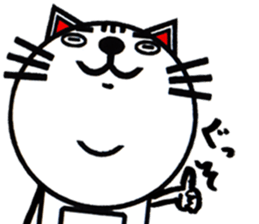 white white cat stickers. sticker #8564435