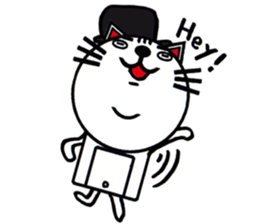 white white cat stickers. sticker #8564437