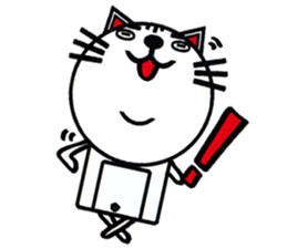 white white cat stickers. sticker #8564438