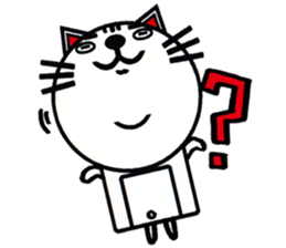 white white cat stickers. sticker #8564439