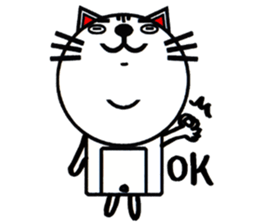 white white cat stickers. sticker #8564440