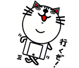 white white cat stickers. sticker #8564444