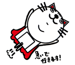 white white cat stickers. sticker #8564445