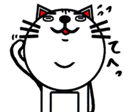 white white cat stickers. sticker #8564448