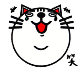 white white cat stickers. sticker #8564449