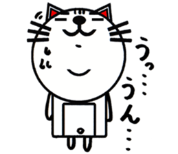 white white cat stickers. sticker #8564453