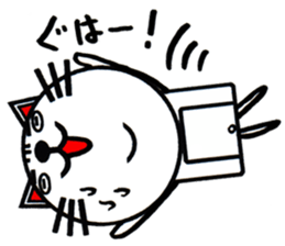 white white cat stickers. sticker #8564456